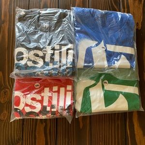 Hostility Clothing Tees. 4 shirts for $25.